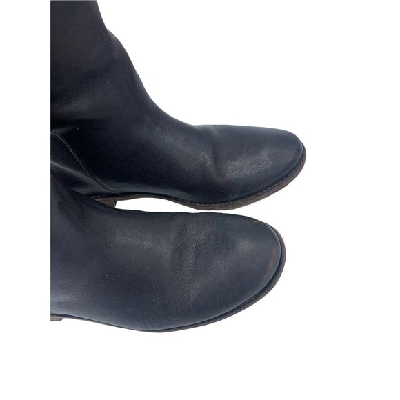 Frye Paige 77066  Size 6 B Dark Brown Leather Buckle Riding Boots - Picture 8 of 12